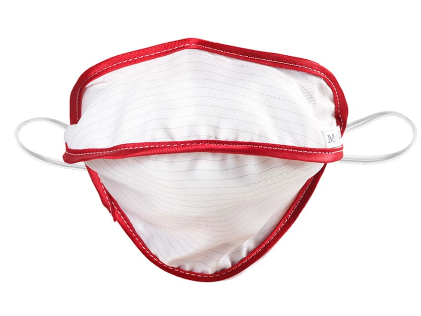 Mycroclean Adult Masca Chirurgicala Reutilizabila - BFE 99.8% - Alb - Rosu - imagine produs