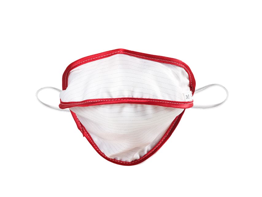 Mycroclean Copil Masca Chirurgicala Reutilizabila - BFE 99.8% - Alb - Rosu - imagine produs