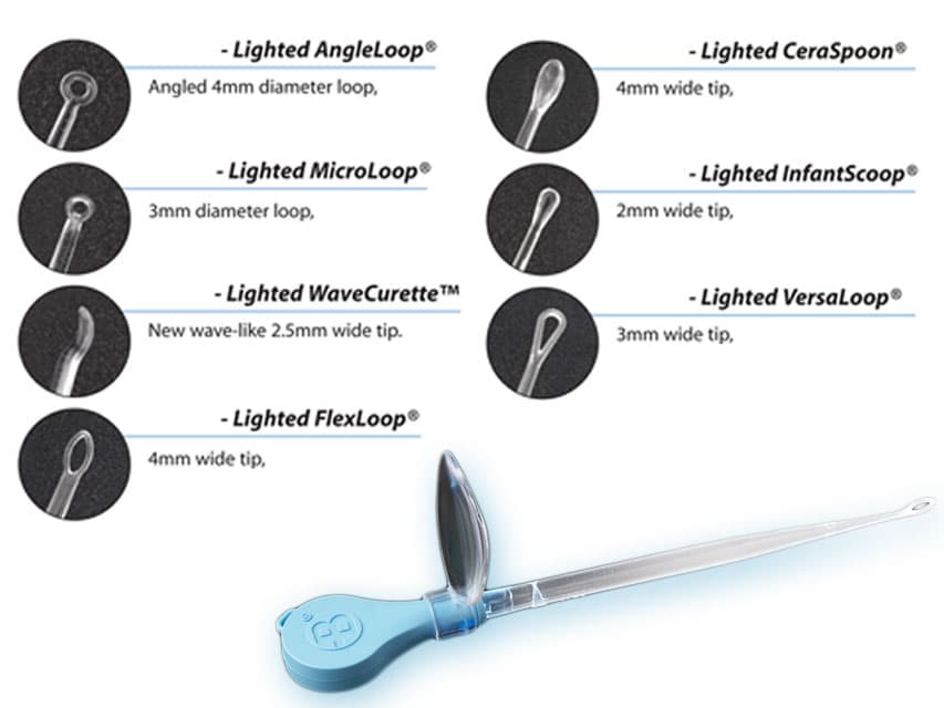 Kit mixed lighted curettes - produs medical pentru oferta ZESCORP