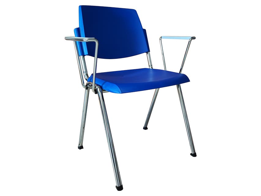 Stackable scaun - albastru - cu gri arms - produs medical pentru oferta ZESCORP