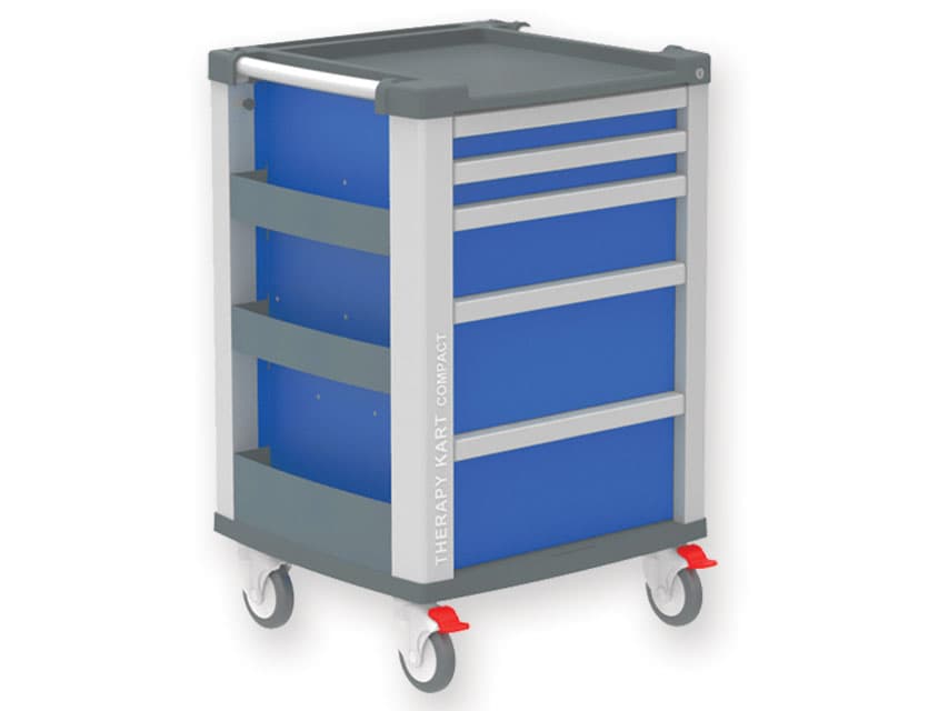 Compact kart - 5 drawers - albastru - produs medical pentru oferta ZESCORP