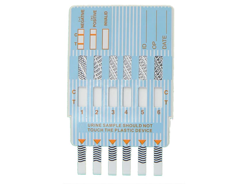 Multi drug panel tests - urina - cutie cu 25 tests pentru 6 drugs* - produs medical pentru oferta ZESCORP