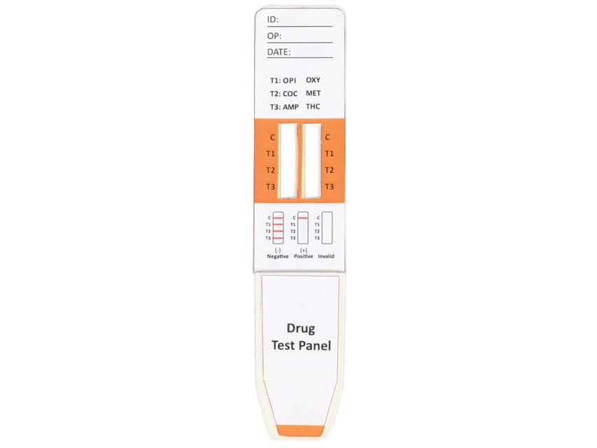 Multi-drug (6 drugs - 8 parametri) midstream saliva rapid test - produs medical pentru oferta ZESCORP