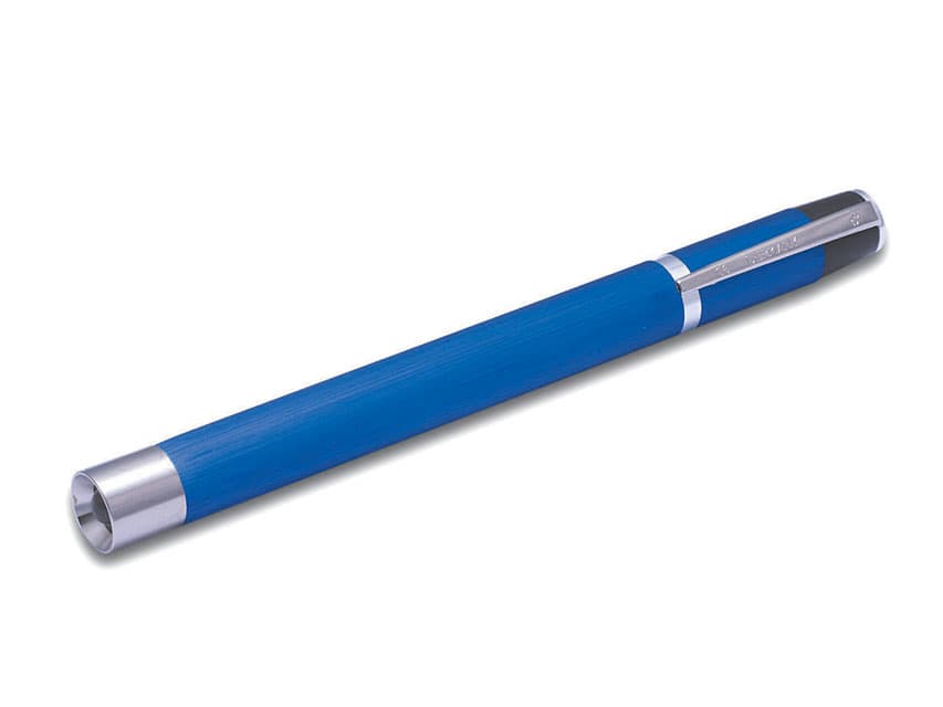 Argenta torch LED 25,000 m metal 2 x AAA albastru class i pocket clema - produs medical pentru oferta ZESCORP