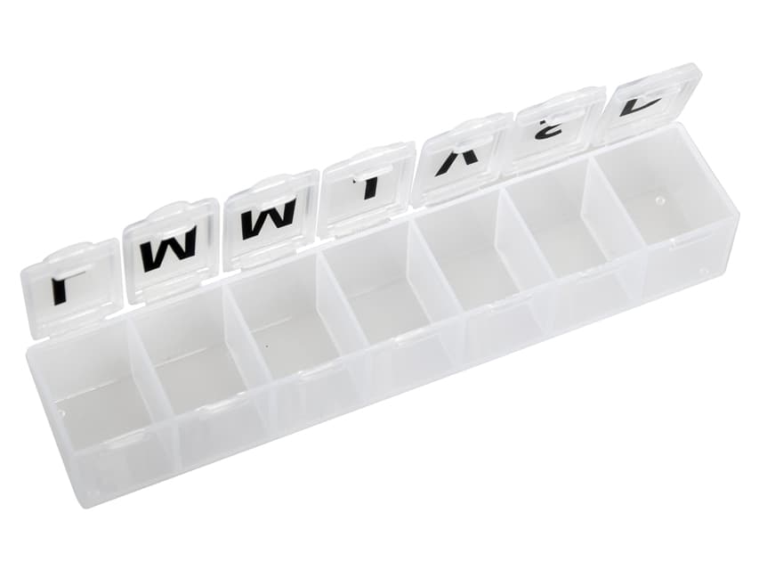 Weekly pill cutie - transparent - hang cutie - fr, es, ro - produs medical pentru oferta ZESCORP