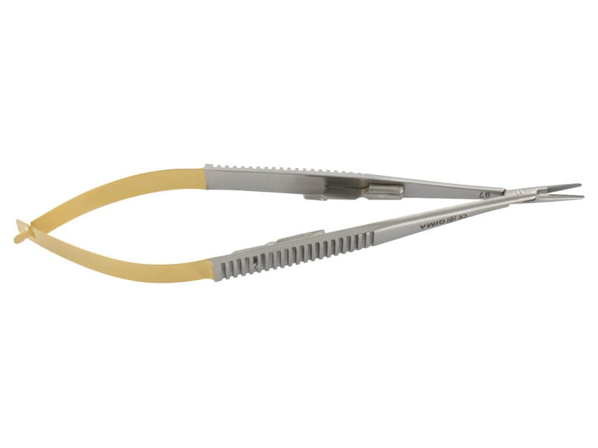 Castroviejo portac drept - 14 cm - plain tip - produs medical pentru oferta ZESCORP