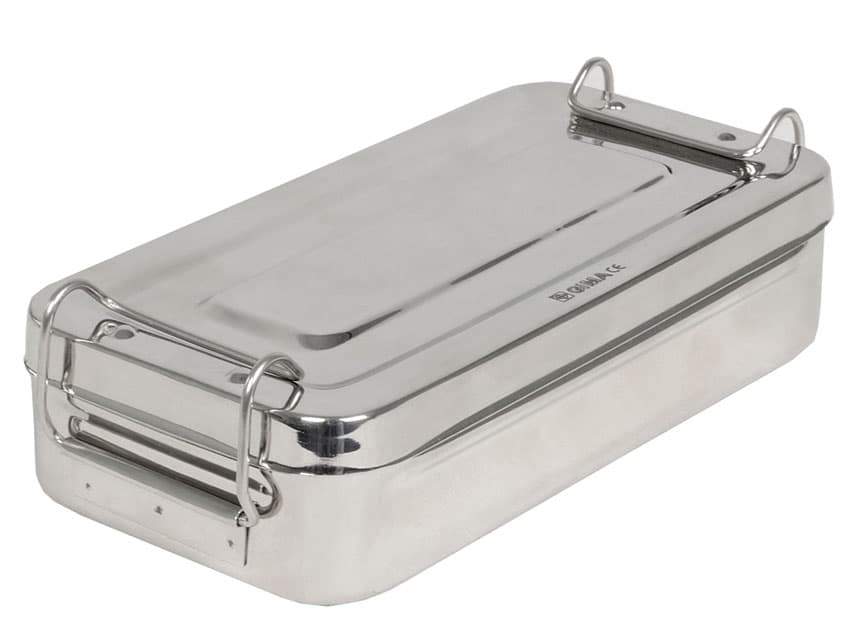 Otel inoxidabil cutie 20X10XH 4.5 cm - produs medical pentru oferta ZESCORP