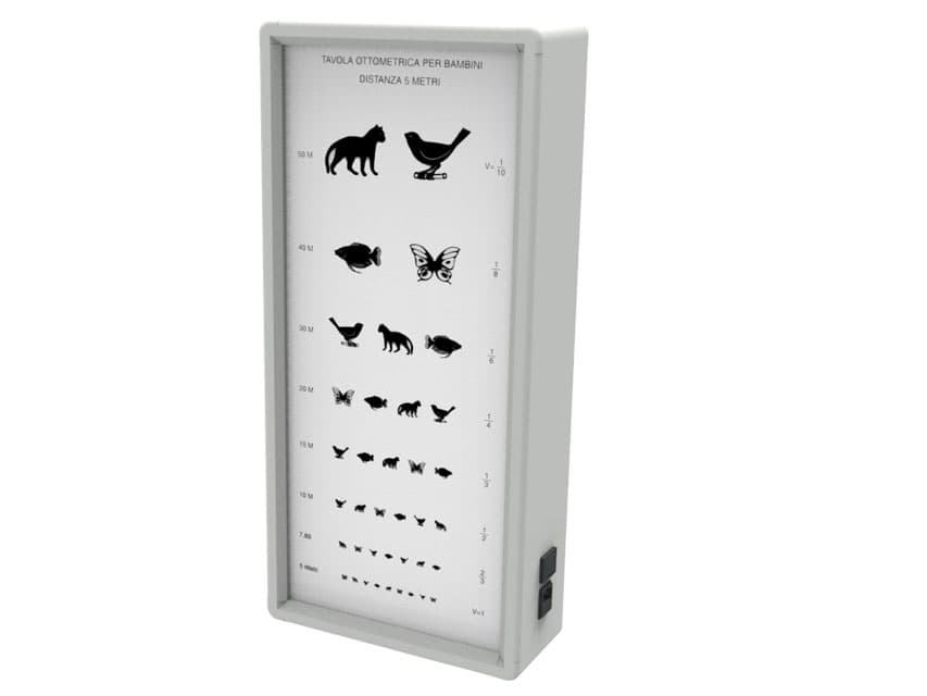 Iluminat si not iluminat optometric charts - produs medical pentru oferta ZESCORP