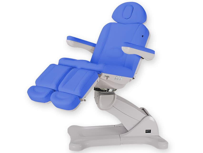 Electric podology scaun - 3 motors - albastru - produs medical pentru oferta ZESCORP