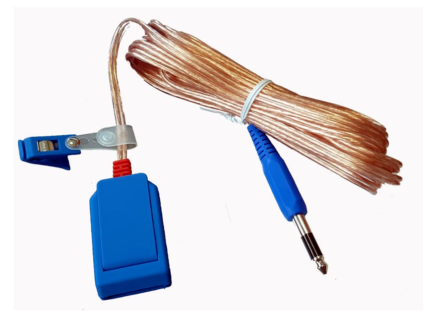 Connection cablu pentru pads - plug cu spacer - 5 m - universal jack mono plug 6.3 mm - produs medical pentru oferta ZESCORP