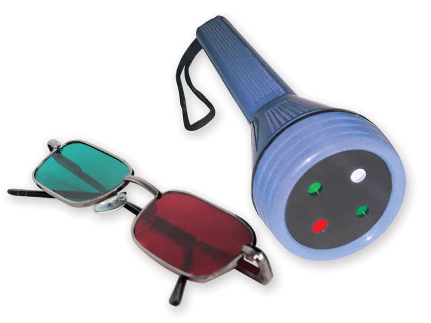 Worth LED lampa test - cu rosu/verde glasses - produs medical pentru oferta ZESCORP