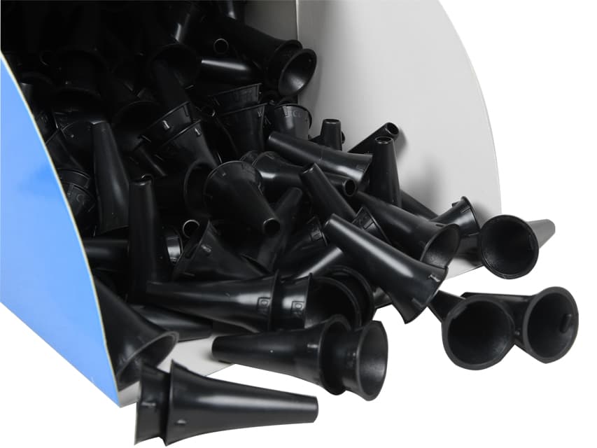 De unica folosinta mini ear-speculum ø 4 mm - negru dispenser of 250 - produs medical pentru oferta ZESCORP
