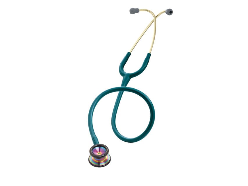 2153 Littmann classic ii ped. - caribbean albastru - curcubeu finish - produs medical pentru oferta ZESCORP