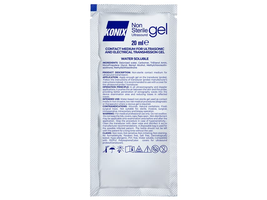 Ecograf gel - sachet - 20ml - transparent cutie cu 200 - produs medical pentru oferta ZESCORP
