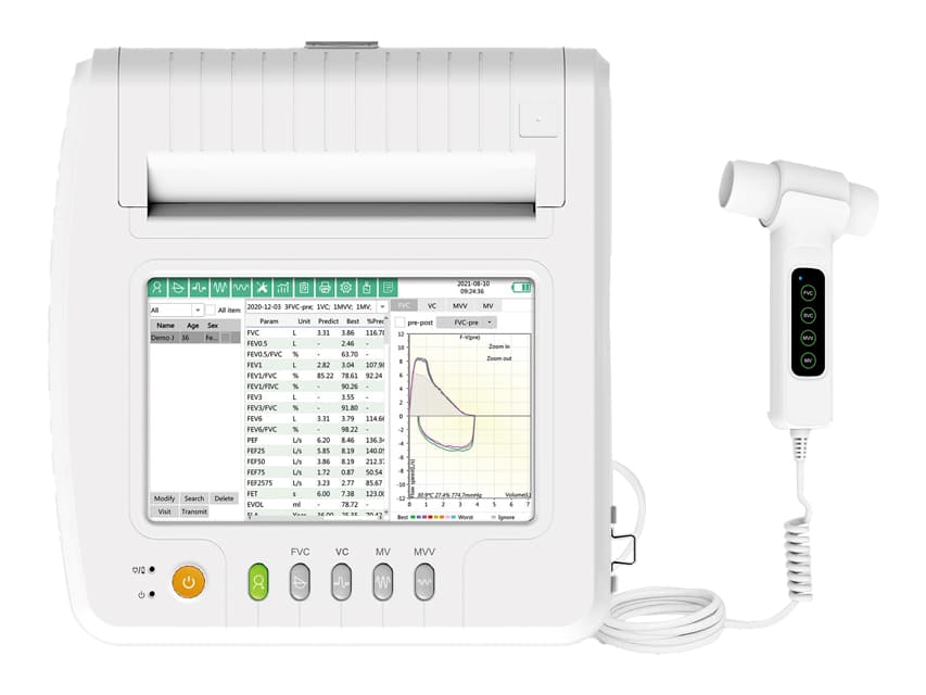 Sp100b touch screen spirometer cu imprimanta - produs medical pentru oferta ZESCORP