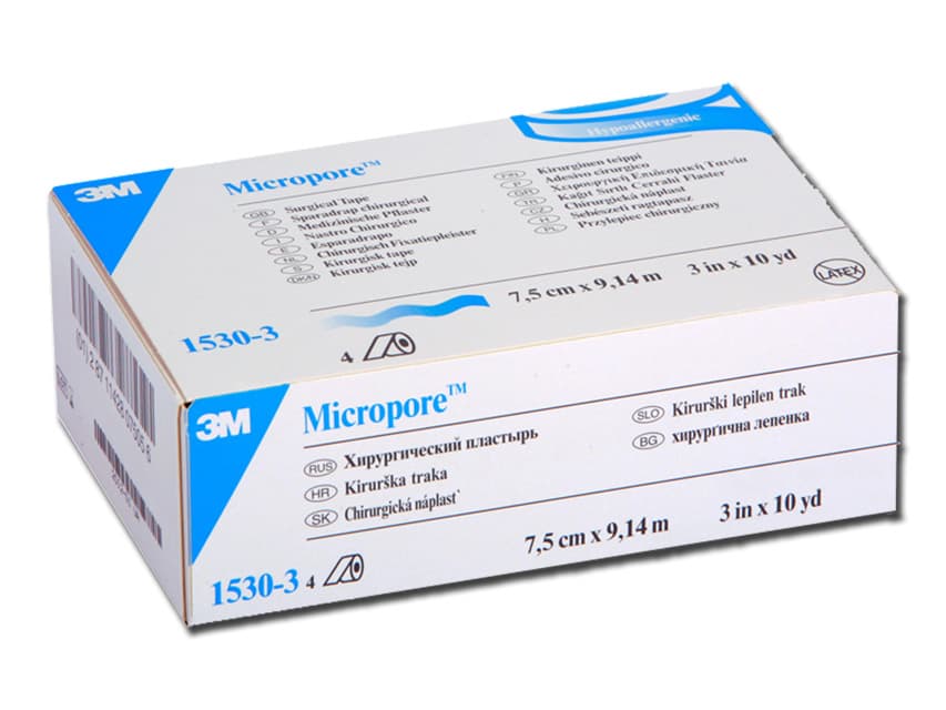 1530-3 micropore™ - h 76 mm x 9.14 m cutie cu 4 rolls - produs medical pentru oferta ZESCORP