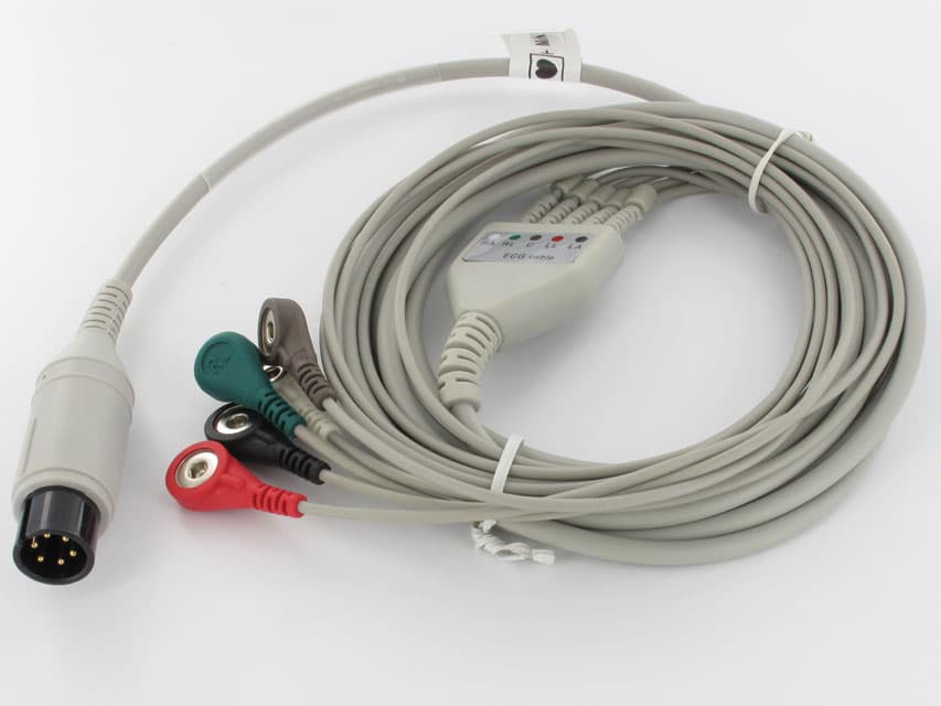 5 leads ECG cablu 3.75 m - piesa de schimb - produs medical pentru oferta ZESCORP