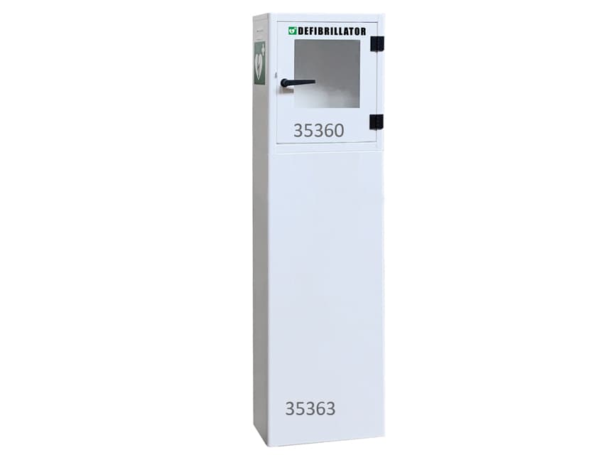 Metal cabinets pentru defibrillators - indoor or outdoor - produs medical pentru oferta ZESCORP