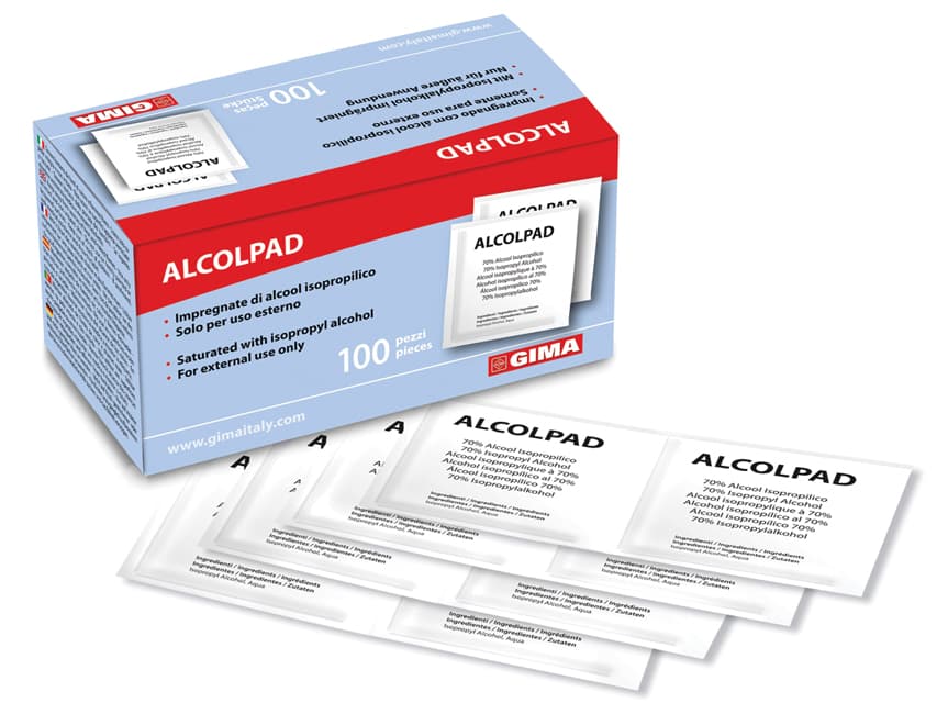 Alcolpad - carton of 10,000 (100 cutii cu 100 pads) - produs medical pentru oferta ZESCORP
