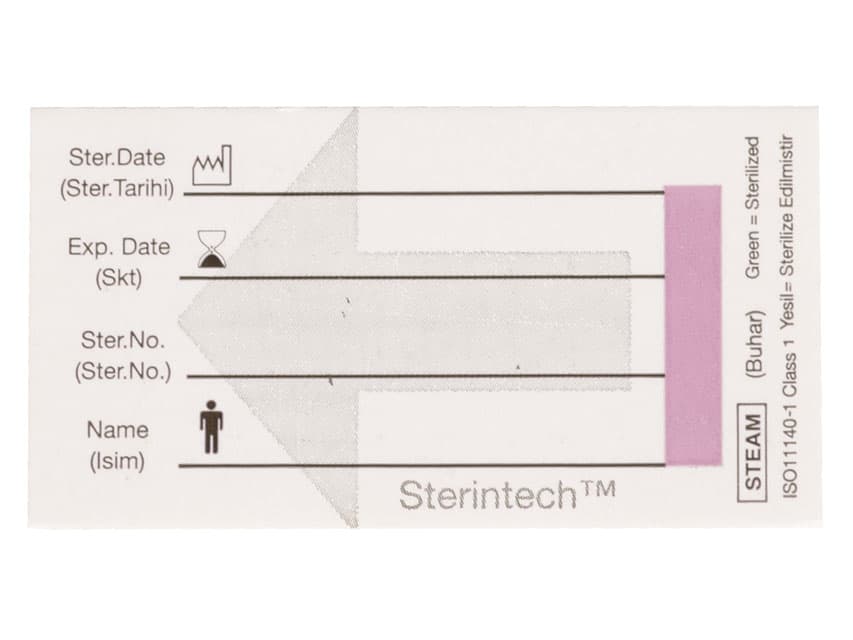 Recipient card cu steam indicator 68X37.5 mm - cutie cu 250 - produs medical pentru oferta ZESCORP