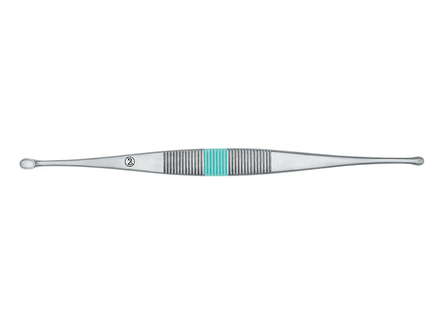 Chiureta lingura ascutita cu doua capete - produs medical pentru oferta ZESCORP