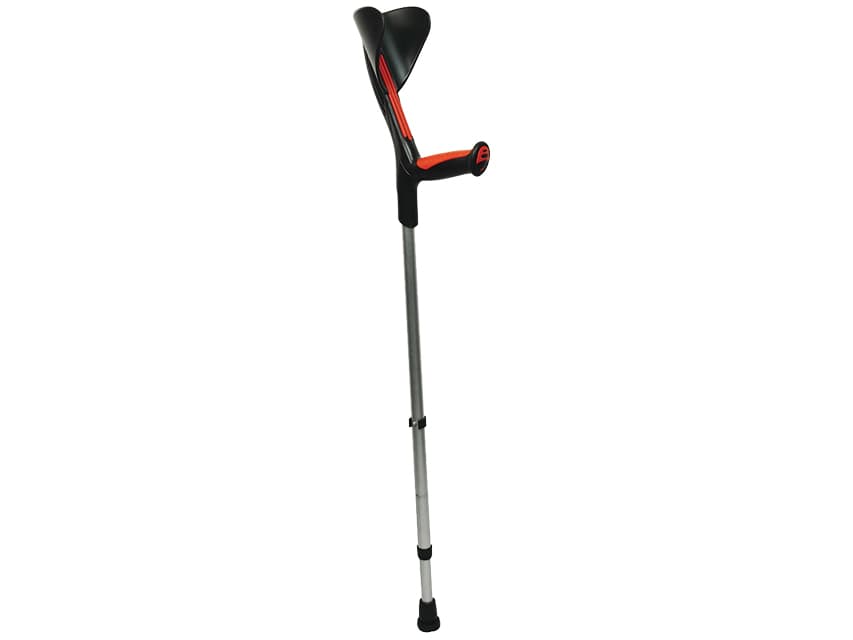 Advance crutches - rosu/negru - pair - produs medical pentru oferta ZESCORP