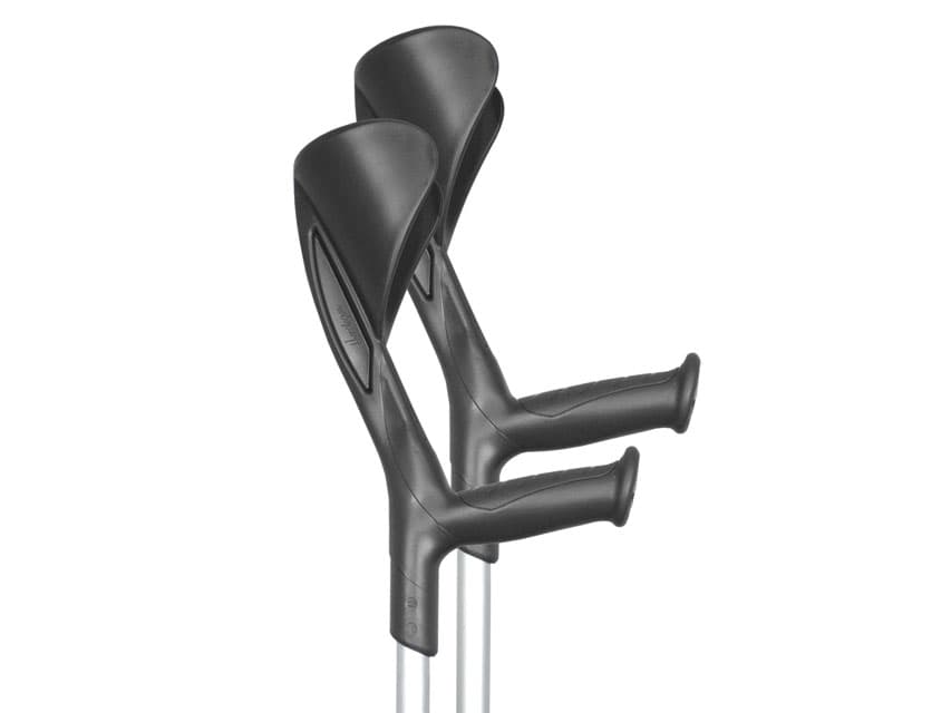 Evolution crutches - negru - pair - produs medical pentru oferta ZESCORP
