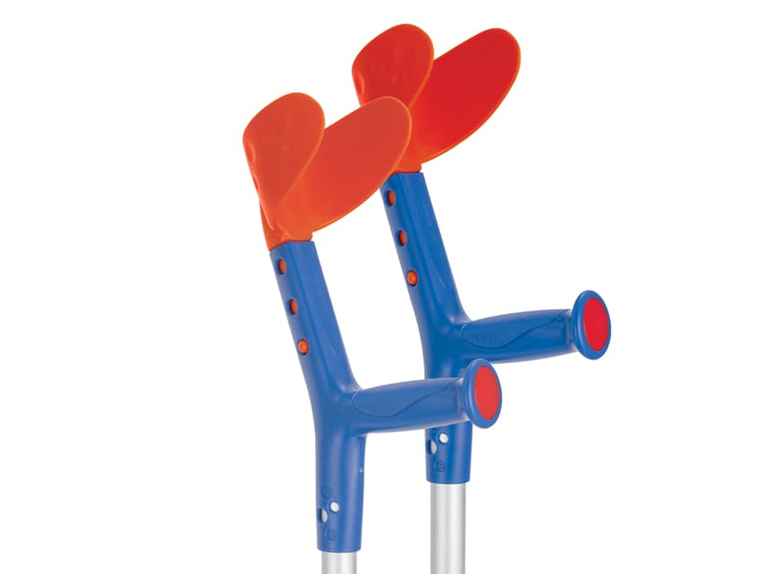 Tiki crutches - rosu/albastru - pair - produs medical pentru oferta ZESCORP