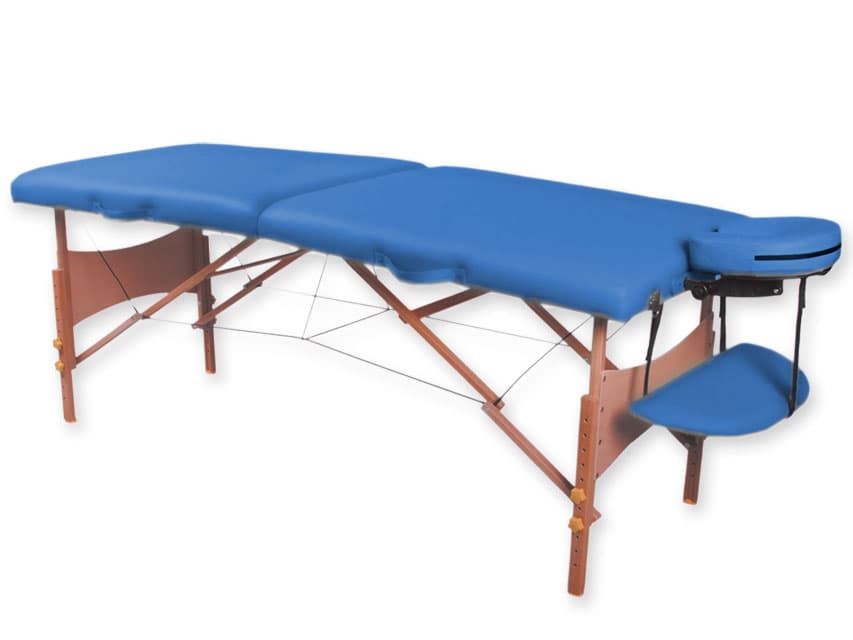 2-section wooden massage masa - albastru - produs medical pentru oferta ZESCORP