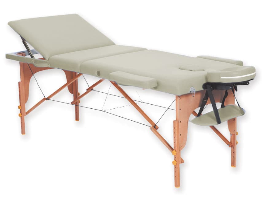 3-section wooden massage masa - cream - produs medical pentru oferta ZESCORP