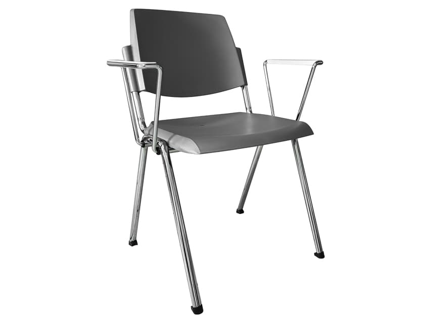 Stackable scaun - gri - cu gri arms - produs medical pentru oferta ZESCORP