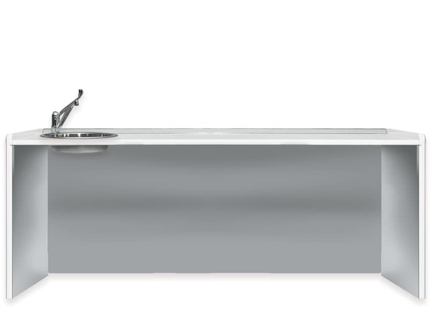 Worktop 206 cm - left washbasin - produs medical pentru oferta ZESCORP