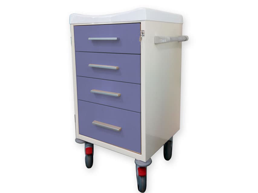 Utility carucior - albastru avio - produs medical pentru oferta ZESCORP