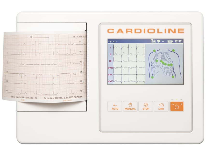 Cardioline ECG 100l glasgow - 5" screen - produs medical pentru oferta ZESCORP