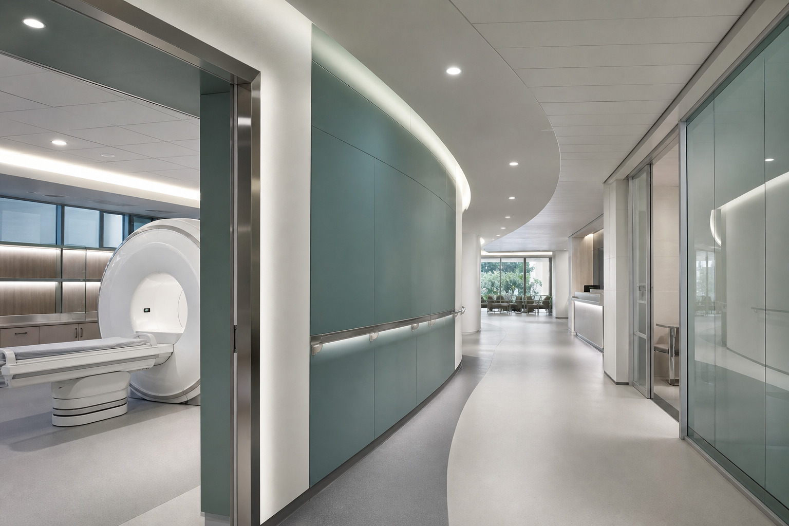 Cladire medicala noua cu accese exterioare in curs de amenajare