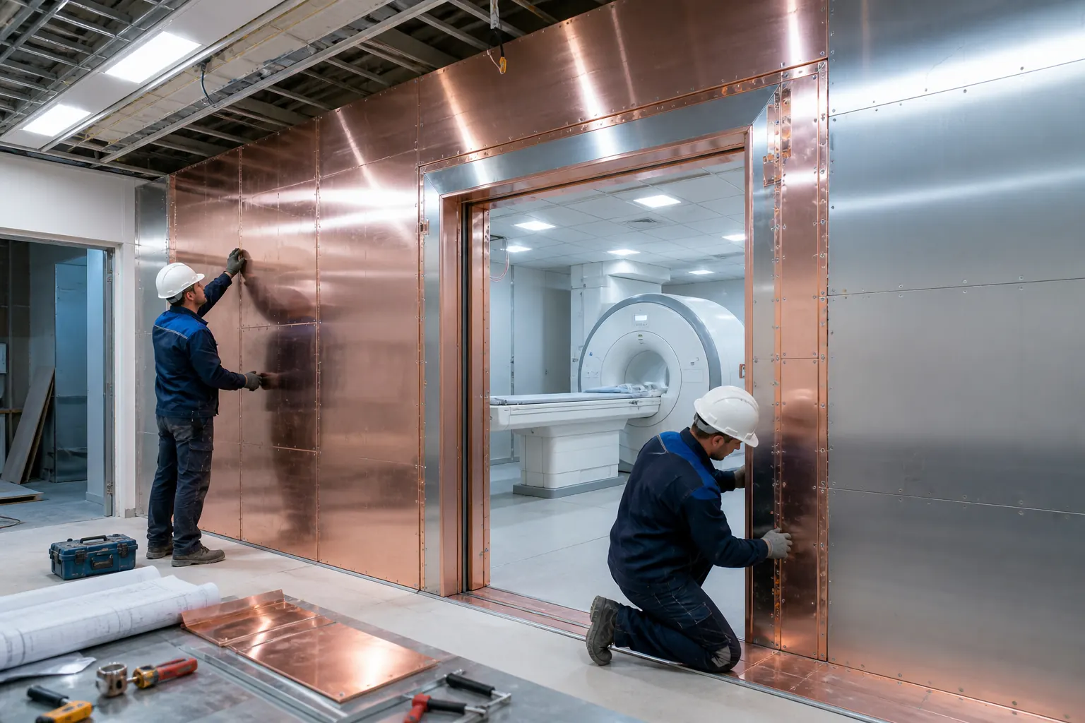 RF shielding pentru camera RMN cu panouri tehnice si verificare de executie